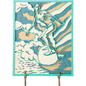 Surfer on Wave Close up (Girl)